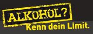 Alkohol Kenn dein Limit SUCHT LOGO