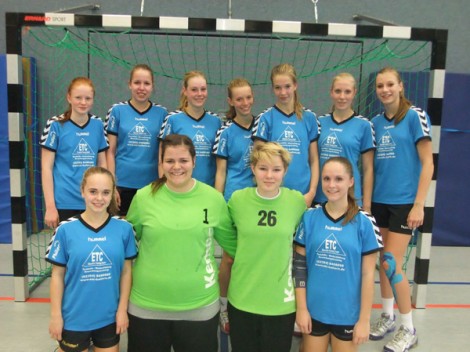 B-Jugend Maedchenmannschaft Handball