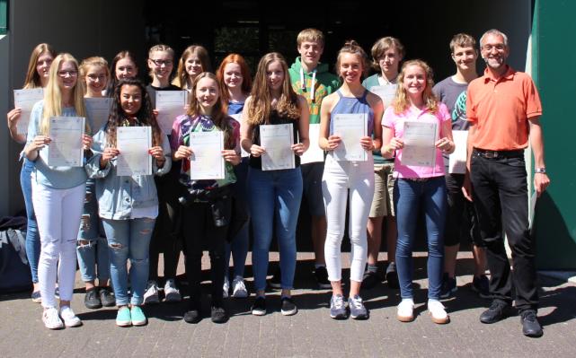 Schüler erhielten Englisch-Diplome