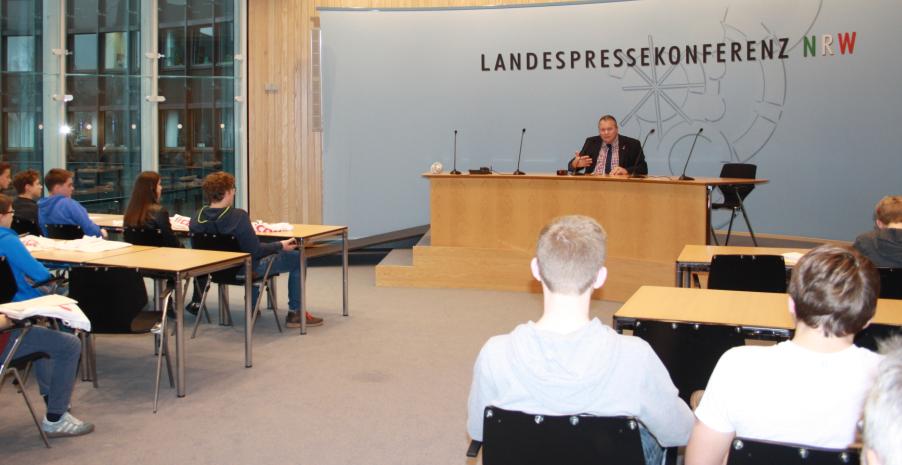 9f zu Gast im Landtag